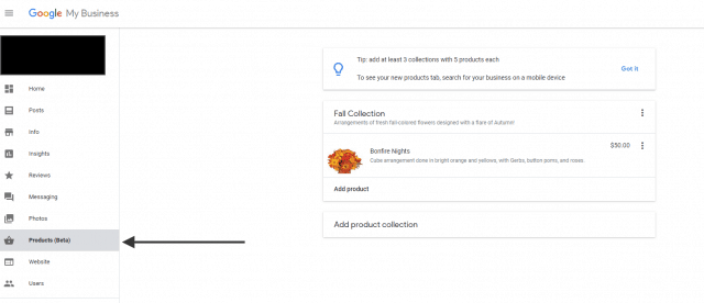 Google Products in Search Console