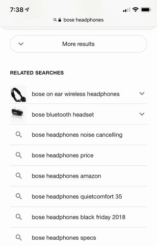 Imágenes en las búsquedas relacionadas de Google 2