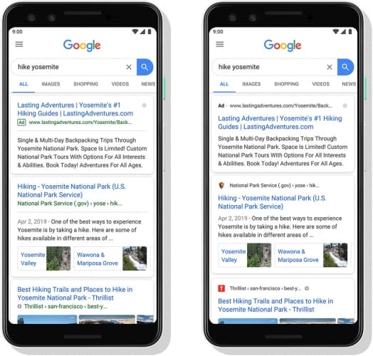 Rediseño Google en Móviles